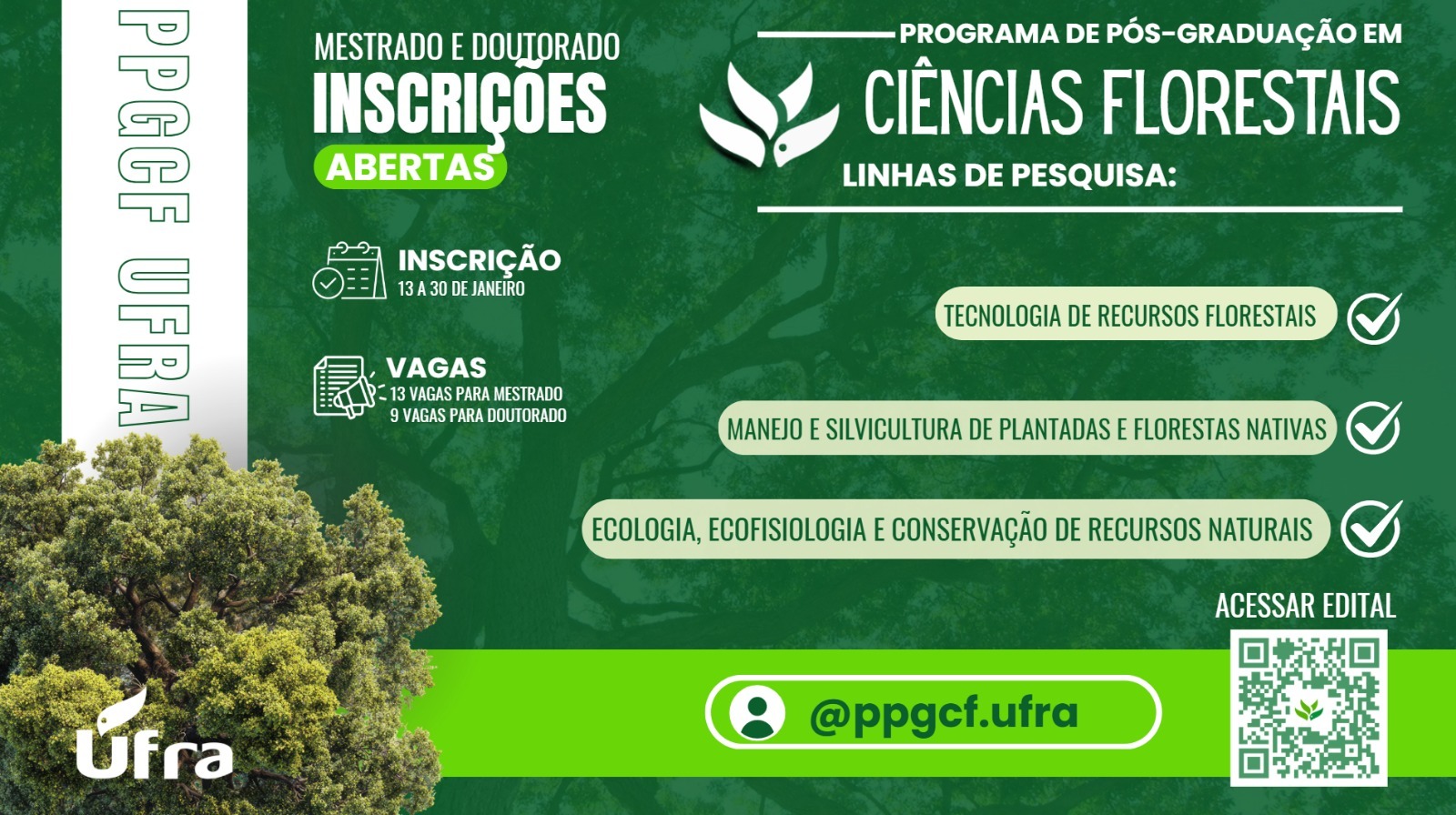 Inscrições abertas!